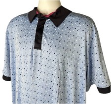 Kenneth Cole Men’s 2XL Golf Clubs Pattern Polo UPF 50+ Moisture Wicking NEW $79