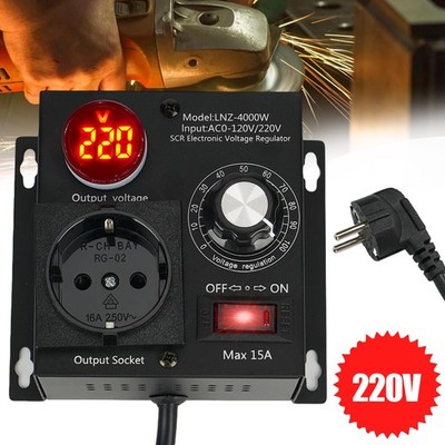 Drehzahlregler Wechselstrom SCR Spannungsregler AC 220V 4000W Voltage Regulator
