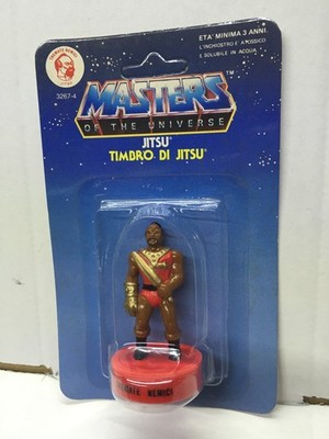 Mattel Masters of the Universe He-Man Stamper STAMP Serie 1 JITSU 2.5'' MOC, 1985