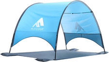 2026 Upgraded Beach Umbrella Canopy with UPF 50 UV Protection   Portable Beach
