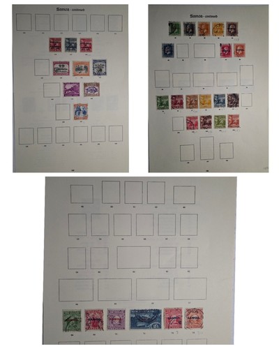 SAMOA EARLIES MAINLY VERY FINE USED 30+ Stamps 3 pages €275