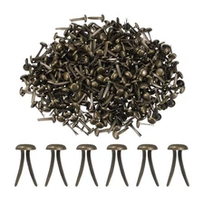 1000 PCS Paper Brass Fasteners Split Pins,  Bronze, 8 x 15 mm