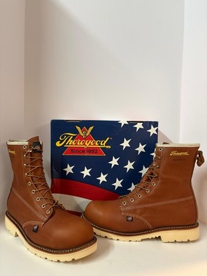 NEW RHOROGOOD SAFETY TOE WATERPROOF WORK BOOTS SIZE 14 D MADE IN USA