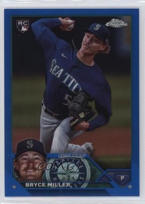 2023 Topps Chrome Update Blue Refractor /150 Bryce Miller #USC131 Rookie RC ez6