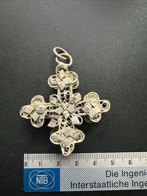 Kreuz Silber , antik silver Cross - Bild 1 von 4