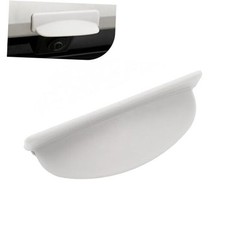 Car Rear View Backup Camera Cover, Silicone Anti-rain Wide Shield White
