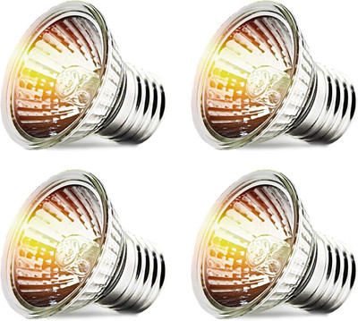 CALPALMY 4-Pack 25W UVA+UVB Reptile Heat Bulbs - Heat and Light for Reptiles and
