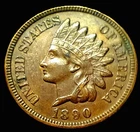 1890 INDIAN HEAD CENT UNCIRCULATED! 4 DIAMONDS! A beautiful coin!