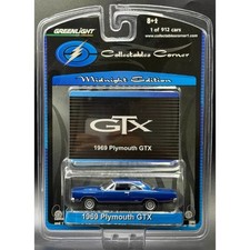 Greenlight 1:64 1969 Plymouth GTX Blue Out of Print Collectible Car