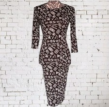Forever 21 Black And White Bodycon Dress