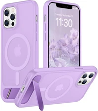 Temdan Magnetic Compatible with iPhone 12 Pro Max Case, Built-in Invisible Ki...