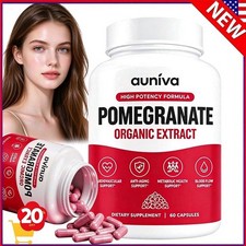 Auniva Pomegranate Extract Capsules, Natural Pomegranate Supplement