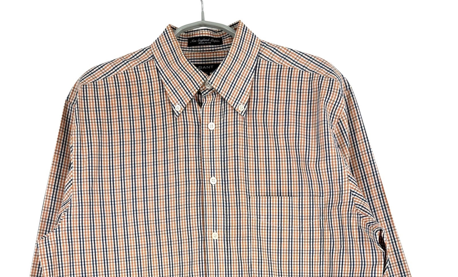 Gant Men Casual New England Poplin Regular Fit Shirt Size M image 3