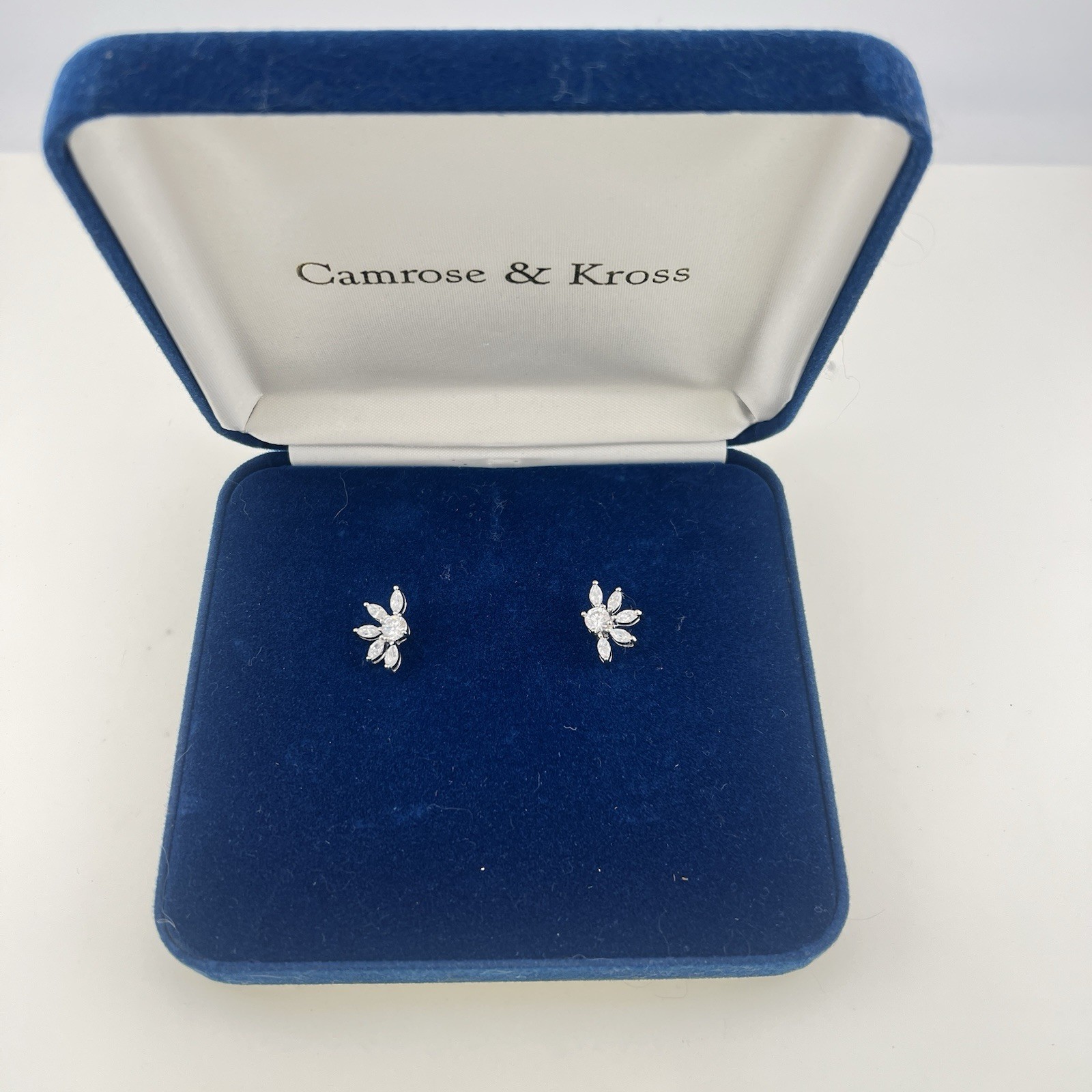 Camrose & Kross JBK Earrings Interchangeable Clear Rhinestone Crystal Cocktail