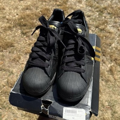 Size 13 - Kader Sylla x adidas Superstar ADV Monochrome Black | eBay