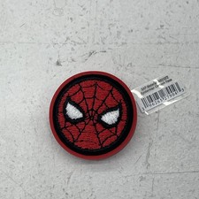 Crocs Jibbitz Spider-Man Cartoon Face Shoe Charm Red Round Marvel Accessory