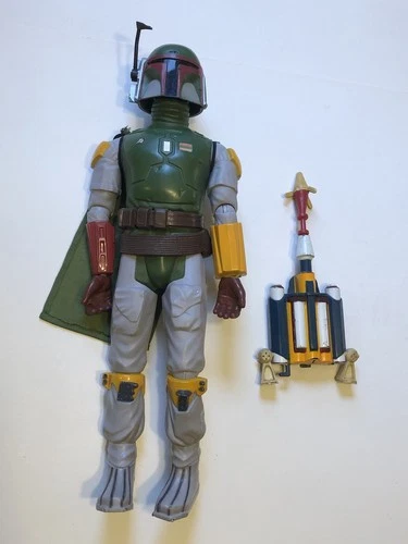 1979 Vintage Star Wars Boba Fett 12 Inch Action Figure Doll Belt Cape Rocket