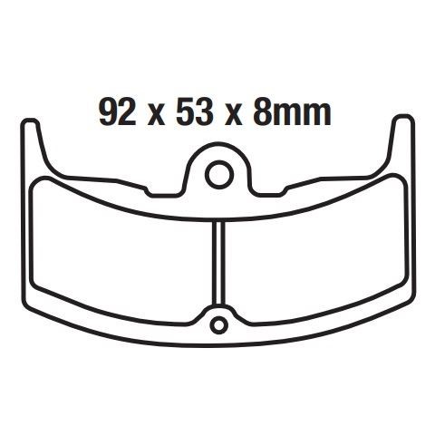 EBC Motorcycle Brake Pads (5) - FA080