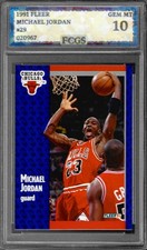 1991 Fleer Michael Jordan #29 Graded FCGS 10 ...