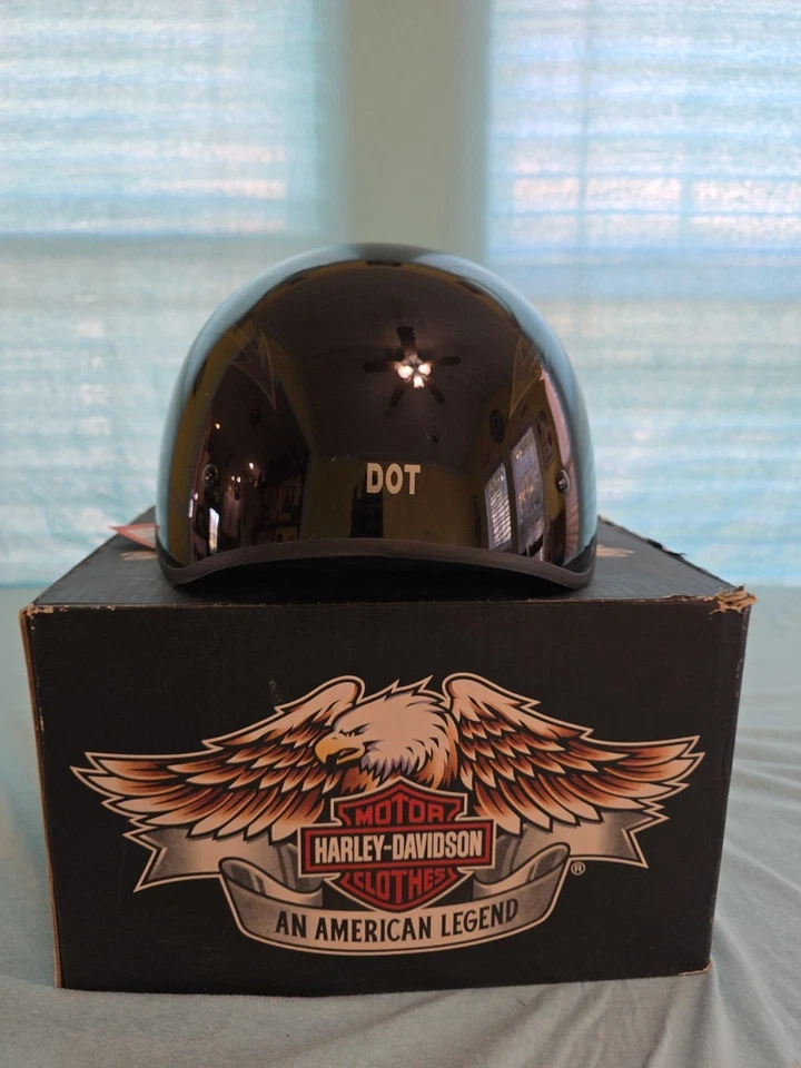 Harley-Davidson Devil's Tail, Casco Negro TOTALMENTE NUEVO con ETIQUETAS Sixe X - Pequeño Foto 3 de 4