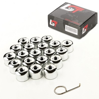 20x Radmuttern Abdeckkappen Radschraubenkappen Set 17mm chromfarben für CHRYSLER