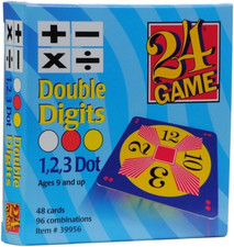 24 Original Double-Digit Game Cards Educational Math Learning and Practice Set