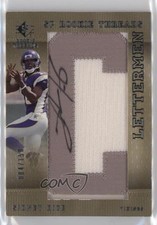 2007 SP Rookie Threads Lettermen Silver 84/150 Sidney Rice #156 Auto 4f5