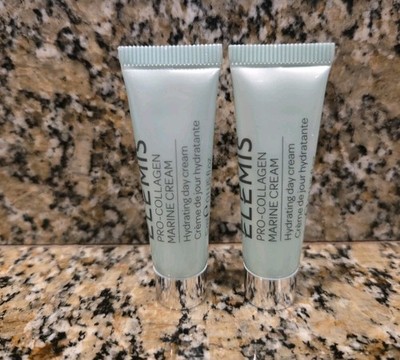 2x ELEMIS Pro-Collagen Marine Cream Hydrating Day Cream 0.1fl oz Each Mini  