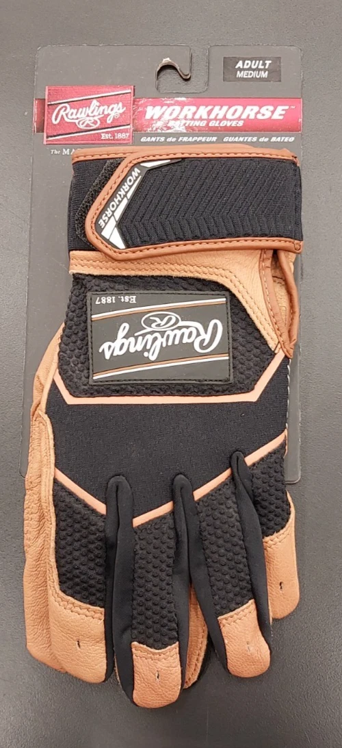 Paire De Gants De Batting Femmes Rawlings Workhorse Pro - Adulte XL, Design USA