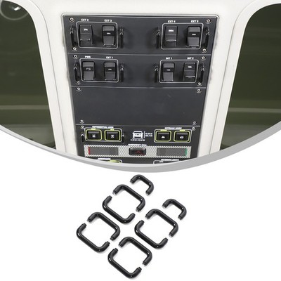 Glänzend Schwarz Auto Dachkonsole Seite U-Form Trim Für Ineos Grenadier 2020-25