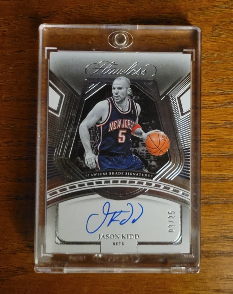 Panini Jason Kidd Basketball Autographed Sports Trading Cards