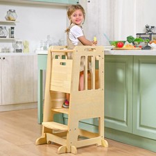 Tower Adjustable Step Stool Helper for 18M 6Y, Kitchen Learning Stool with ...