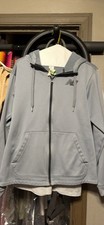 New Balance Men's Tracksuit Set Gray Full Zip Hoodie  Black Jogger Pants Size S