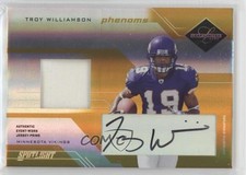 2005 Leaf Limited Phenoms Spotlight Gold 1/10 Troy Williamson #227 Auto 7eo