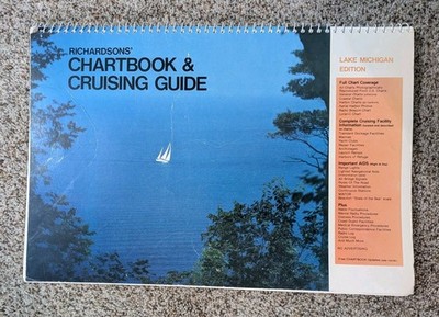 RICHARDSONS' CHARTBOOK & CRUISING Guide 1982 LAKE MICHIGAN Edition Boating Maps