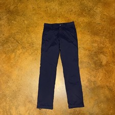 Gerry Men  s Venture Fleece Lined Pants Navy 30x 34   Drawcord Pants Hem