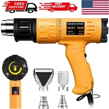 Heavy Duty 1800W Heat Gun Kit – Fast Heating, Variable Control & 4 Attachments