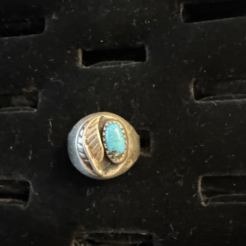 Sterling Silver Turquoise Ring - size 8