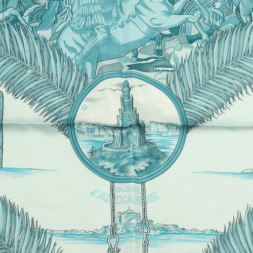 Hermes Scarf GLOIRE D'ALEXANDRE Silk Carre Foulard JULIA ABADIE 90CM - Picture 3 of 7