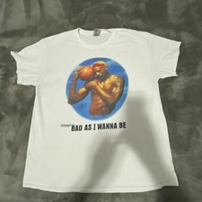 Vintage Basketball Dennis Rodman "Bad As I Wanna Be" graphic t-shirt Gildan