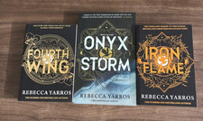 Onyx Storm + Iron Flame + Fourth wing by Rebecca Yarros Paperback & English