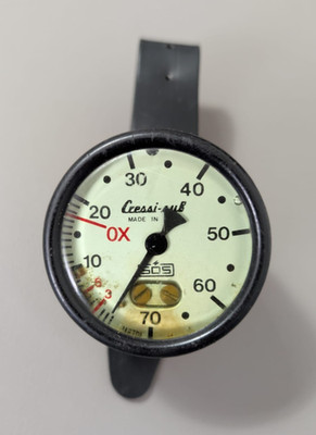 Cressi Sub SOS Handgelenk Tiefenmesser Tauchcomputer Vintage