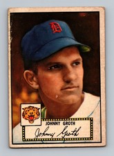 1952 Topps #25 Johnny Groth (Black Back) LOW GRADE Vintage Baseball Card