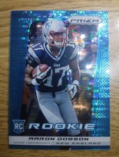 2013 Panini Prizm Light Blue Pulsar Aaron Dobson #201 Rookie RC Patriots