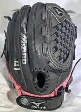 Mizuno Youth GPP 1107 Prospect Finch Black Pink 11" Baseball Glove RHT Pre-owned