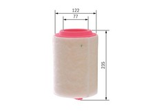 BOSCH Luftfilter F 026 400 367 Filtereinsatz mit Vorabscheider für MINI R61 R56