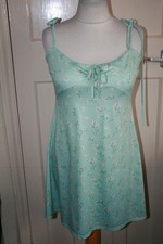 SIZE 16 GREEN FLORAL STRETCHY STRAPPY SUMMER DRESS