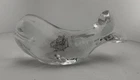 BLENKO Handcraft Clear Glass Whale Critter 5" Paperweight Art Glass Item 6402 P