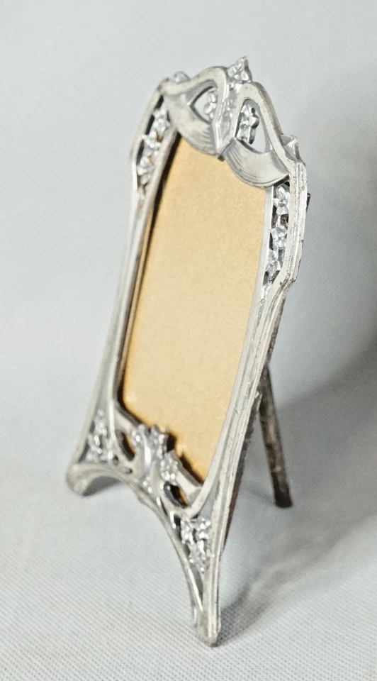 Marco de fotos alemán Art Nouveau de 1900 Osiris Albert Muller caballete trasero Foto 4 de 4