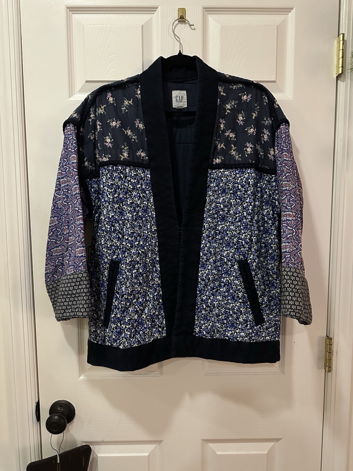 GAP patchwork quilted coat Size Small - image 4